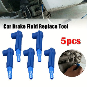 Planet Gates Blue / 5pcs 5pcs Brake Oil Exchange Tool, Auto Car Brake Fluid Replacement Tool, Pump Oil Bleeder Change Air Kit Exchange Tool Connector
