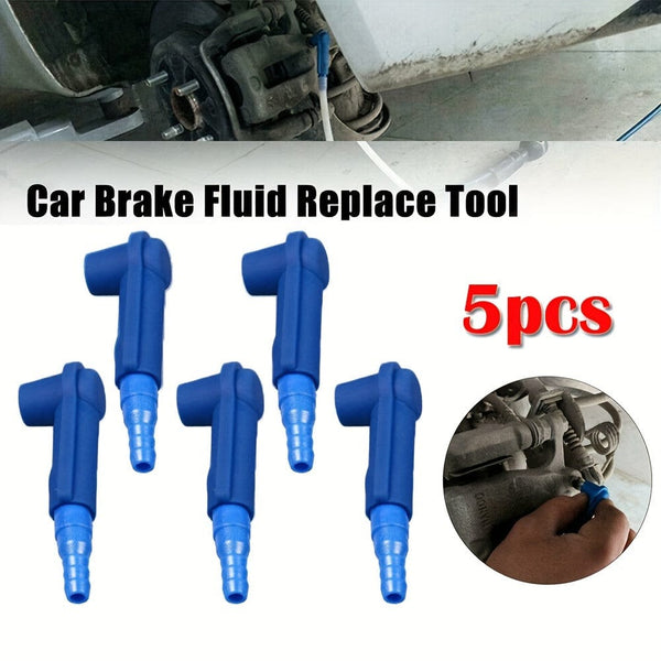 Planet Gates Blue / 5pcs 5pcs Brake Oil Exchange Tool, Auto Car Brake Fluid Replacement Tool, Pump Oil Bleeder Change Air Kit Exchange Tool Connector