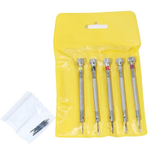 Planet Gates Blue 5pcs/set 0.8-1.6mm Steel Screwdriver for Watch Repairing Portable Watch Tools Band Removal with Mini Link Pins Watchmaker Tools