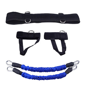 Planet Gates BLUE-60LBS Fitness Bounce Trainer Rope Resistance Bands Exercise Equipment Basketball Tennis Running Leg Strength Agility Training Strap