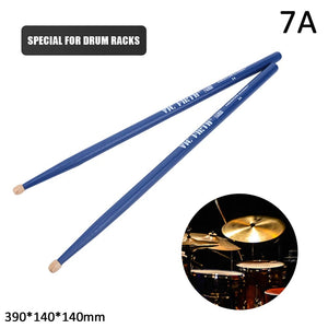 Planet Gates Blue 7A 1 Pair 5A/7A Drumsticks Mallets Jazz Drum Sticks Percussion Consistent Weight and Pitch American Hickory Classic Drum Sticks