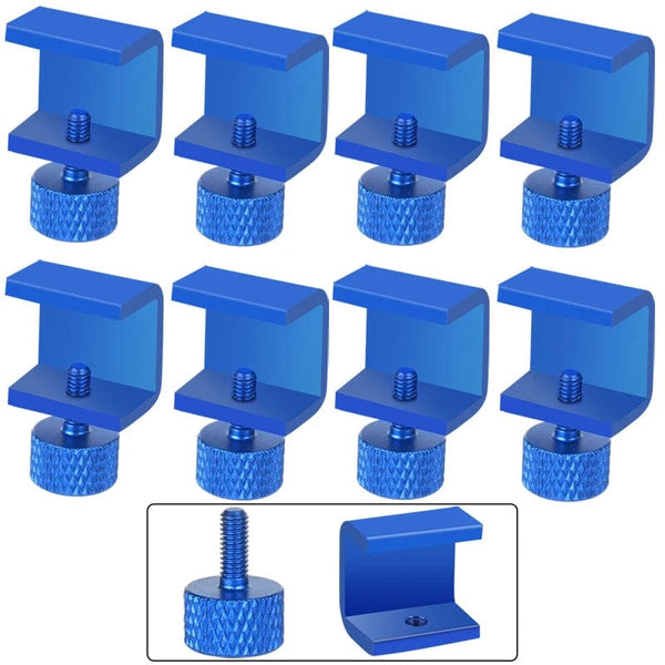 Planet Gates Blue 8pcs 3DSWAY 3D Printer Parts Platform Clamp Glass Aluminum Plate Ultimaker UM Hotbed Fixing Clip Build Heated Bed Retainer 4pcs 8pcs