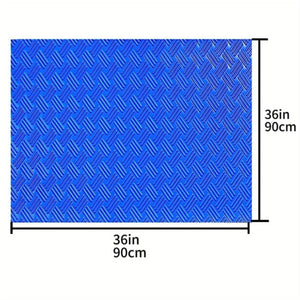 Planet Gates Blue / 91.44x91.44cm 1pc, Swimming Pool Ladder Mat - Protective Pad Step With Non-Slip Texture, Blue Medium 91.44 X 22.86 Cm And 91.44 X 91.44 Cm, Garden Tools And Swimming Pool Accessories, Pool Float Drift Swimming Pool Accessories