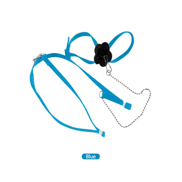 Planet Gates Blue Adjustable Reptile Lizard Harness Leash Training Walking Rope Pet Leash Anti-Bite Harness Leash Pet Collar Chest Strap Lizard
