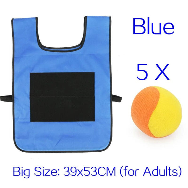 Planet Gates Blue Big Outdoor Sport Game Props Vest Sticky Jersey Vest Game Vest Waistcoat With Sticky Ball Throwing Toys For Children Kids Sports Toy