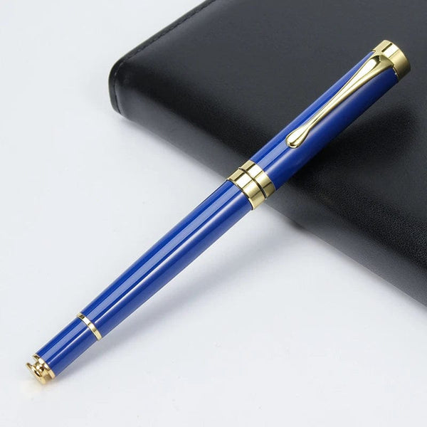 Planet Gates blue / black Custom Luxury Ballpoint Writing Pen Korean Stationery Supplies Novel School Teacher Gift Aesthetic Special Funny