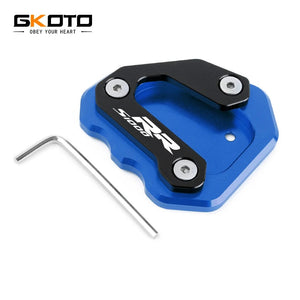 Planet Gates blue black For BMW S1000RR S1000 RR 2009-2018 Motorcycle  Accessories CNC Aluminum Kickstand Side Stand Extension Enlarger Plate Pad