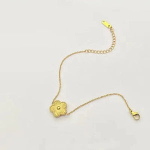 Planet Gates blue bracelet  Luxury Stainless Steel Bracelet Women Adjustable Five Flower Bracelets for Women Clover New Fashion Jewelry Accessories Gifts