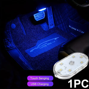 Planet Gates Blue Brighten Up Your Vehicle With This Rechargeable LED Car Touch Light!