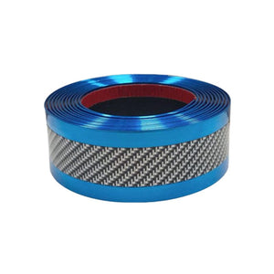 Planet Gates Blue Car Door Sill Protection Strip, Carbon Fiber Style Car Body, Rearview Mirrors, Bumper, Anti-scratch Protection Stickers, Auto Decoration Accessories