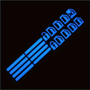 Planet Gates Blue Car Luminous Car Sticker, Self Adhesive Night Visibility Decals For Car, Fluorescent Stickers For Car Window Door Switch