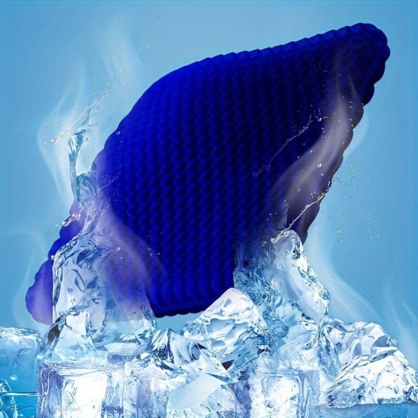 Planet Gates Blue Car Seat Cushion Summer Gel Honeycomb Chair Cushion Cool Cushion Single Ventilated Seat Cushion Breathable Truck Cool Silicone Butt Cushion