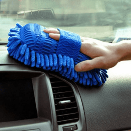 Planet Gates Blue Car Soft Towel Microfiber Chenille Washing Glove Coral Fleece Glove For Auto