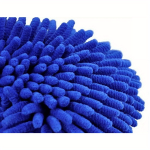 Planet Gates Blue Car Soft Towel Microfiber Chenille Washing Glove Coral Fleece Glove For Auto