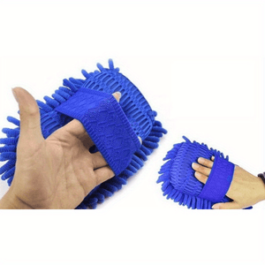 Planet Gates Blue Car Soft Towel Microfiber Chenille Washing Glove Coral Fleece Glove For Auto