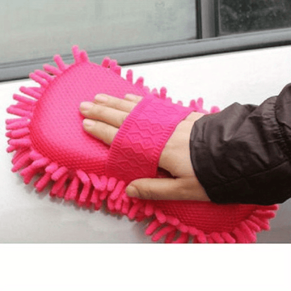 Planet Gates Blue Car Soft Towel Microfiber Chenille Washing Glove Coral Fleece Glove For Auto