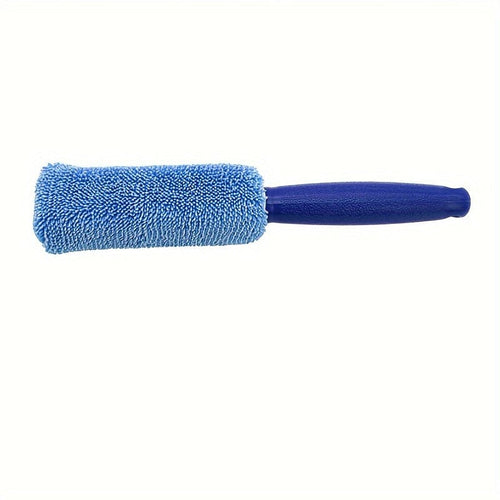 Planet Gates Blue Car Wash Portable Microfiber Wheel Tire Rim Brush Car Wheel Wash Cleaning For Car With Plastic Handle Auto Washing Cleaner Tools