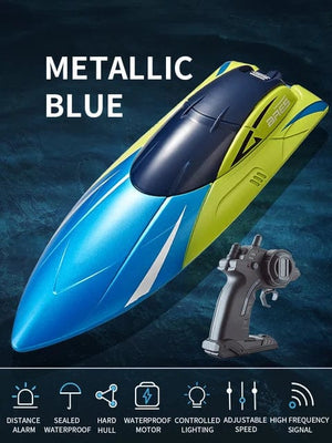 Planet Gates Blue / CHINA 2.4G RC Boat S4 15km/h Dual Motor Waterproof High-speed Boat Summer Outdoore Water Remote Control Ship Toys Gift for Boys Girls