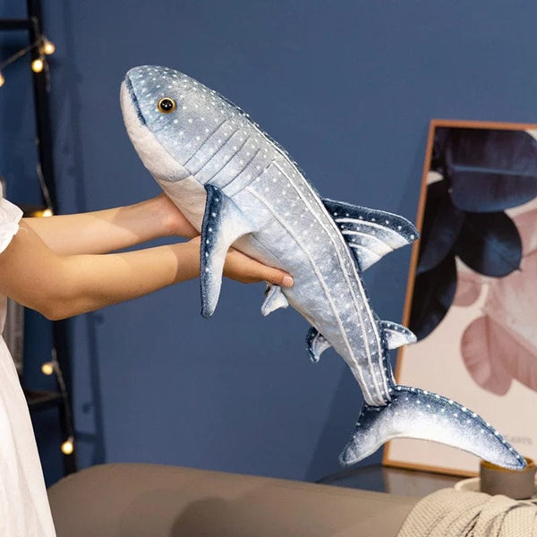 Planet Gates blue / CHINA / 60cm Lifelike Blue Whale Plush Toy Blue Sea Animals Stuffed Huggable Shark Soft Pillow Birthday Gift