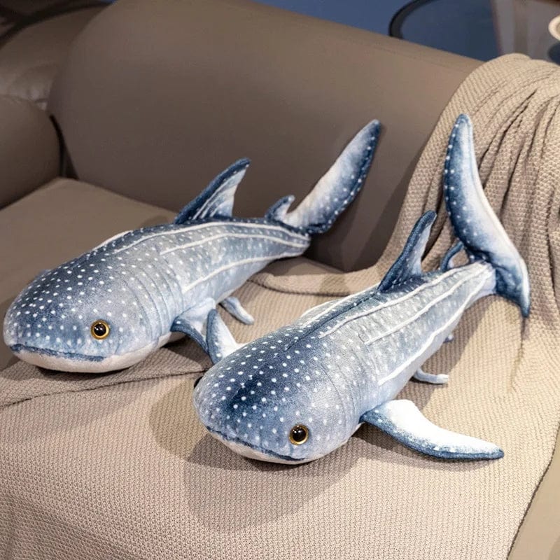 Planet Gates blue / CHINA / 60cm Lifelike Blue Whale Plush Toy Blue Sea Animals Stuffed Huggable Shark Soft Pillow Birthday Gift