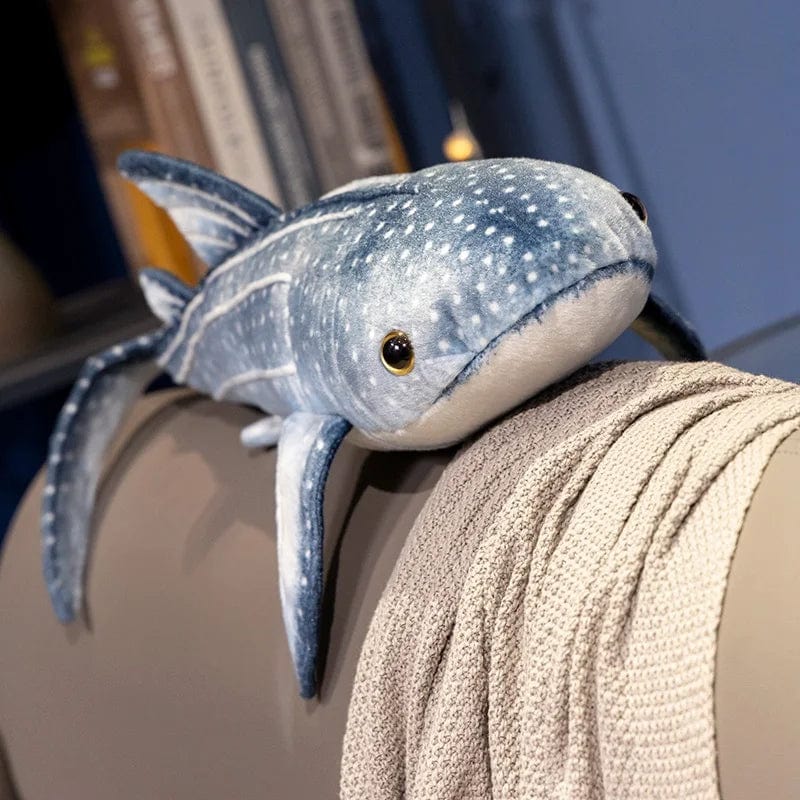 Planet Gates blue / CHINA / 60cm Lifelike Blue Whale Plush Toy Blue Sea Animals Stuffed Huggable Shark Soft Pillow Birthday Gift