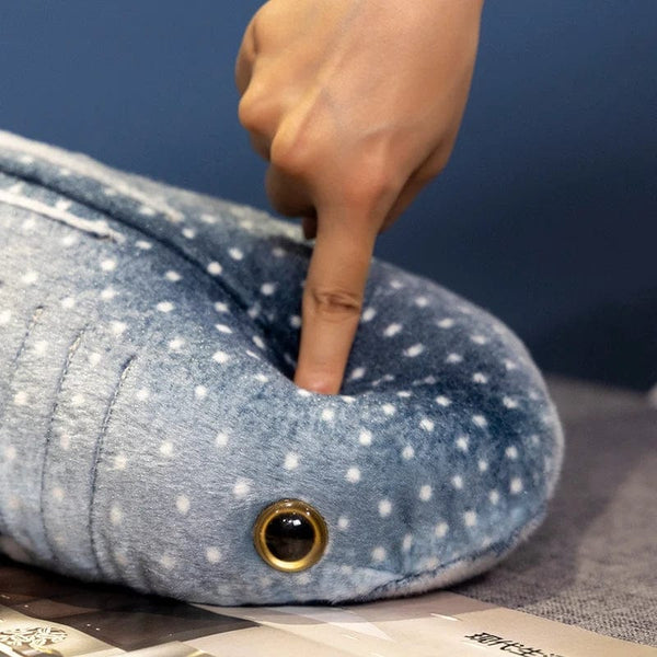 Planet Gates blue / CHINA / 60cm Lifelike Blue Whale Plush Toy Blue Sea Animals Stuffed Huggable Shark Soft Pillow Birthday Gift