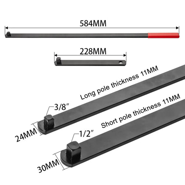 Planet Gates Blue / China 8Pcs Idler Pulley Adjustment Wrench Belt Tension Tensioning Adjuster Lever Tool Extension Wrench Workshop Repair Tool