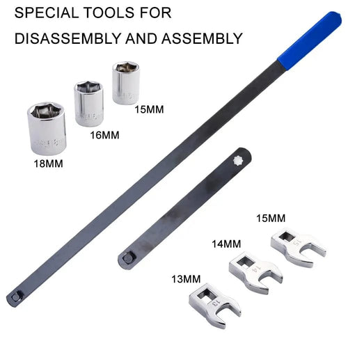 Planet Gates Blue / China 8Pcs Idler Pulley Adjustment Wrench Belt Tension Tensioning Adjuster Lever Tool Extension Wrench Workshop Repair Tool