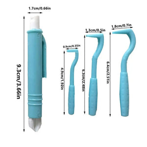 Planet Gates Blue / CHINA Dog Tick Remover Tool 4 pcs Tick Remover Kit for Cats and Dogs Flea Remover Comb Lice Supplies for Pet Dog Cat Human Horse