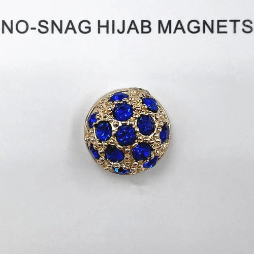 Planet Gates Blue / CHINA Premium 1 Pair Triangle Strong Magnet Hijabs Clip Accessories Muslim Women's Safety No Hole Fixed Turban Scarf Pins Brooches