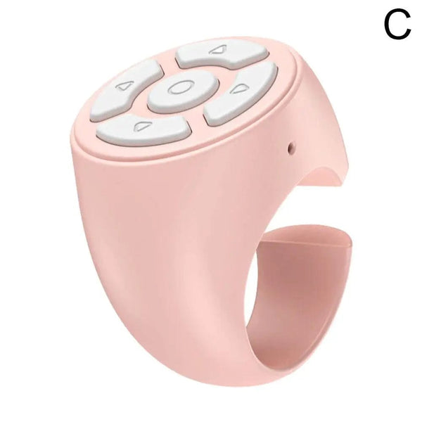 Planet Gates blue / CN Multi-function BT Remote Control Portable Fingertip Selfie Video Controller Automatic Page Turner Browsing For Phone
