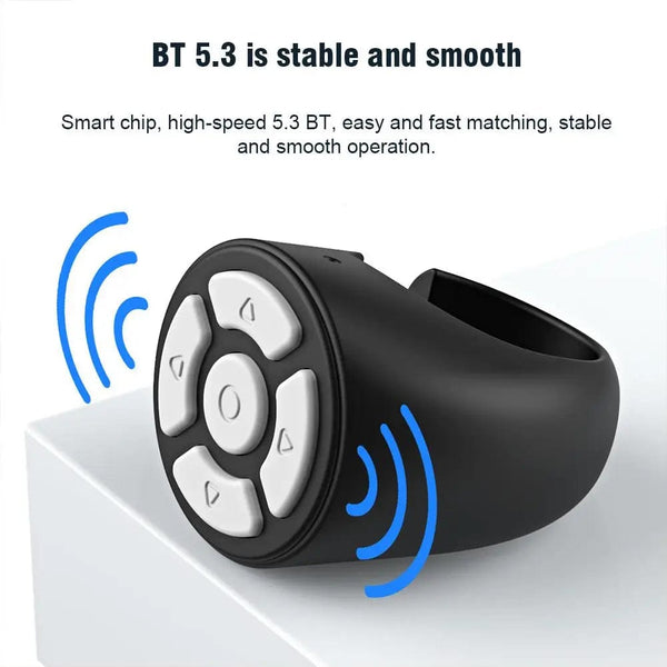 Planet Gates blue / CN Multi-function BT Remote Control Portable Fingertip Selfie Video Controller Automatic Page Turner Browsing For Phone