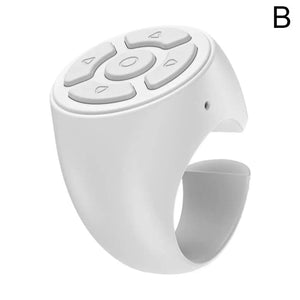 Planet Gates blue / CN Multi-function BT Remote Control Portable Fingertip Selfie Video Controller Automatic Page Turner Browsing For Phone