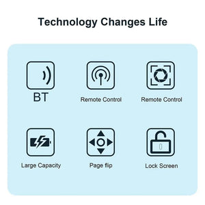Planet Gates blue / CN Multi-function BT Remote Control Portable Fingertip Selfie Video Controller Automatic Page Turner Browsing For Phone