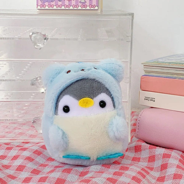 Planet Gates blue Cute Penguin Plush Doll KeyChain Cartoon Animal Penguin Stuffed Toy Kawaii Girl Car Key Chain Couple Pendant Children Gifts