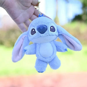 Planet Gates Blue Disney Kawaii Stitch Plush Keychain Toy Lovely Lilo & Stitch Doll Angel Plushies Cute Stuffed Bag Pendant Girls Birthday Gift