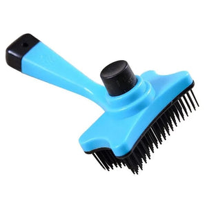 Planet Gates blue Dog Brush Cat Grooming Brush Self Cleaning Static Free Massage Comb Stable Thicker Bristles Pet Supplies To Remove Loose Fur