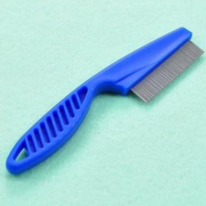 Planet Gates Blue Dog comb Cat dog pet stainless steel comfortable flea comb Home pet animal care protection flea comb