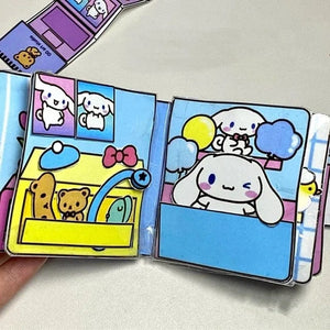 Planet Gates Blue Dog DIY Sanrio Book Kuromi Cinnamoroll Toy Book Homemade Complete No-Cut Quiet Book Handiwork Montessori Educational Toddler Game