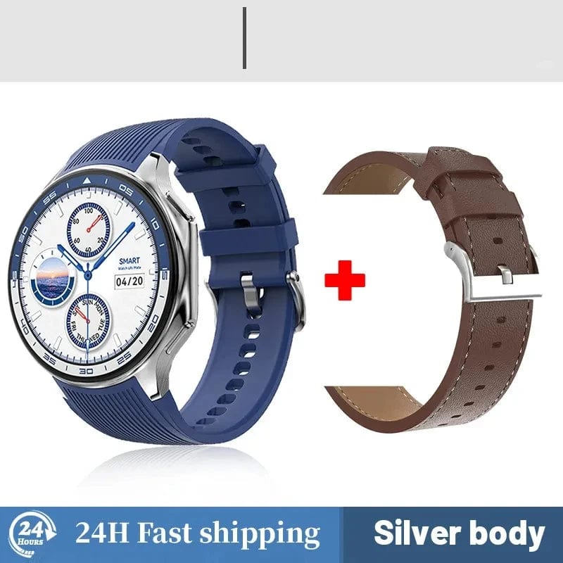 Planet Gates Blue DT NO.1 DT Watch X smart watch 1.43" AMOLED Screen BT Call Photo Album Music Video playback record Compass DT watchx smartwatch