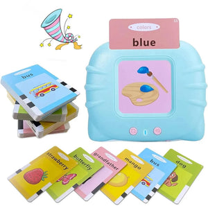 Planet Gates Blue Early Education Flash Card Machine Learning Talking Language English Electronic Audio Book Toy Children Birthday Gift