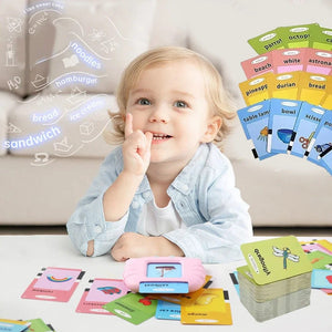 Planet Gates Blue Early Education Flash Card Machine Learning Talking Language English Electronic Audio Book Toy Children Birthday Gift