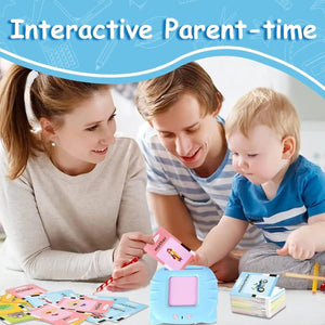 Planet Gates Blue Early Education Flash Card Machine Learning Talking Language English Electronic Audio Book Toy Children Birthday Gift