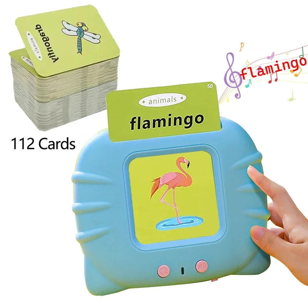 Planet Gates Blue Early Education Flash Card Machine Learning Talking Language English Electronic Audio Book Toy Children Birthday Gift