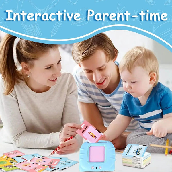 Planet Gates Blue Early Education Flash Card Machine Learning Talking Language English Electronic Audio Book Toy Children Birthday Gift
