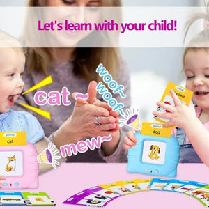 Planet Gates Blue Early Education Flash Card Machine Learning Talking Language English Electronic Audio Book Toy Children Birthday Gift