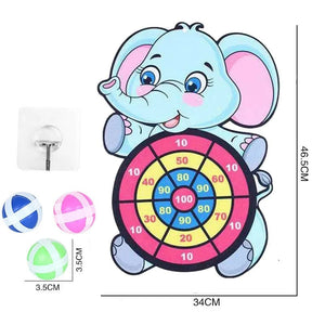 Planet Gates Blue Elephant Montessori Throw Sport Shooting Target Sticky Ball Dartboard Basketball Board Games Educational Children Indoor Outdoor Game Toy