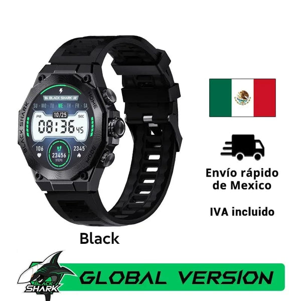 Planet Gates Blue-Fast Delivery / Mexico [World Premiere] Global Version Black Shark S1 Pro Smart watch 1.43'' AMOLED Wireless Charging 15 Days Battery Life NFC Chat GPT
