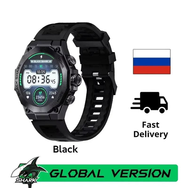 Planet Gates Blue-Fast Delivery / Mexico [World Premiere] Global Version Black Shark S1 Pro Smart watch 1.43'' AMOLED Wireless Charging 15 Days Battery Life NFC Chat GPT