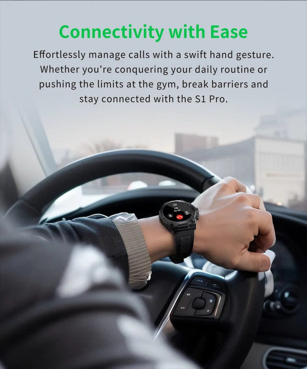 Planet Gates Blue-Fast Delivery / Mexico [World Premiere] Global Version Black Shark S1 Pro Smart watch 1.43'' AMOLED Wireless Charging 15 Days Battery Life NFC Chat GPT